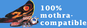 Mothra (the kaiju), next to the text '100% mothra (the web browser) compatible'.