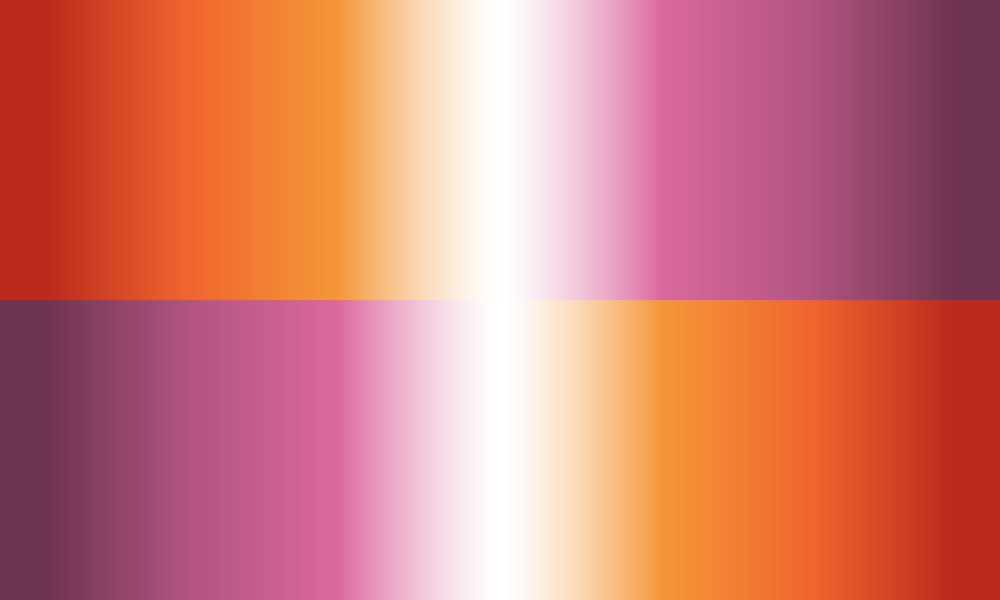 A lesbian pride flag. This version is from the Pride Flows Project, which can be accessed on prideflows.org